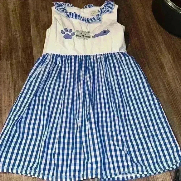 Girls Orange Poppy University of Kentucky Sleeveless Dress no size buts fits 5/6 - Picture 1 of 3